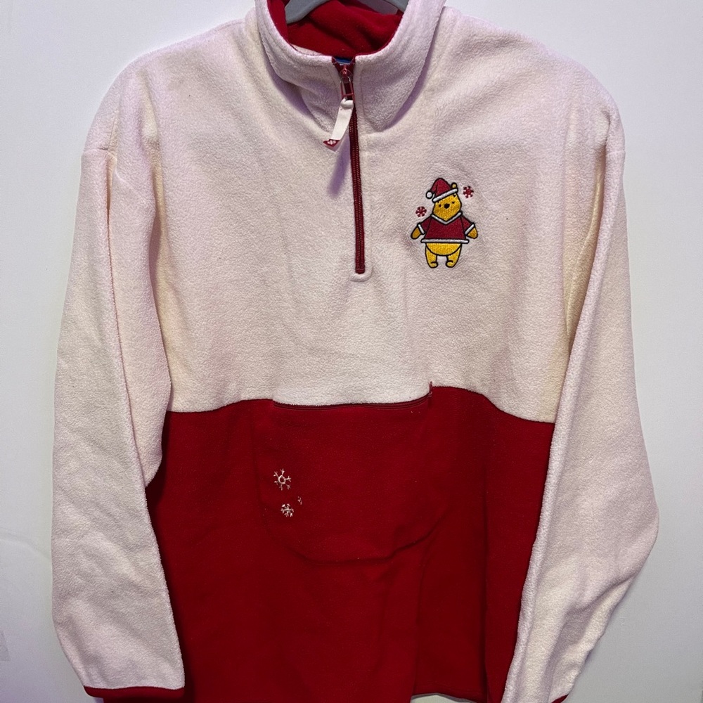 Vintage Winnie the Pooh quater zip fleece